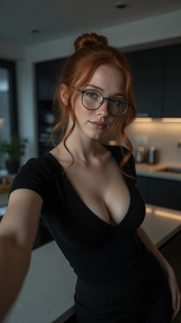 Lennon low-cut top kitchen counter lean