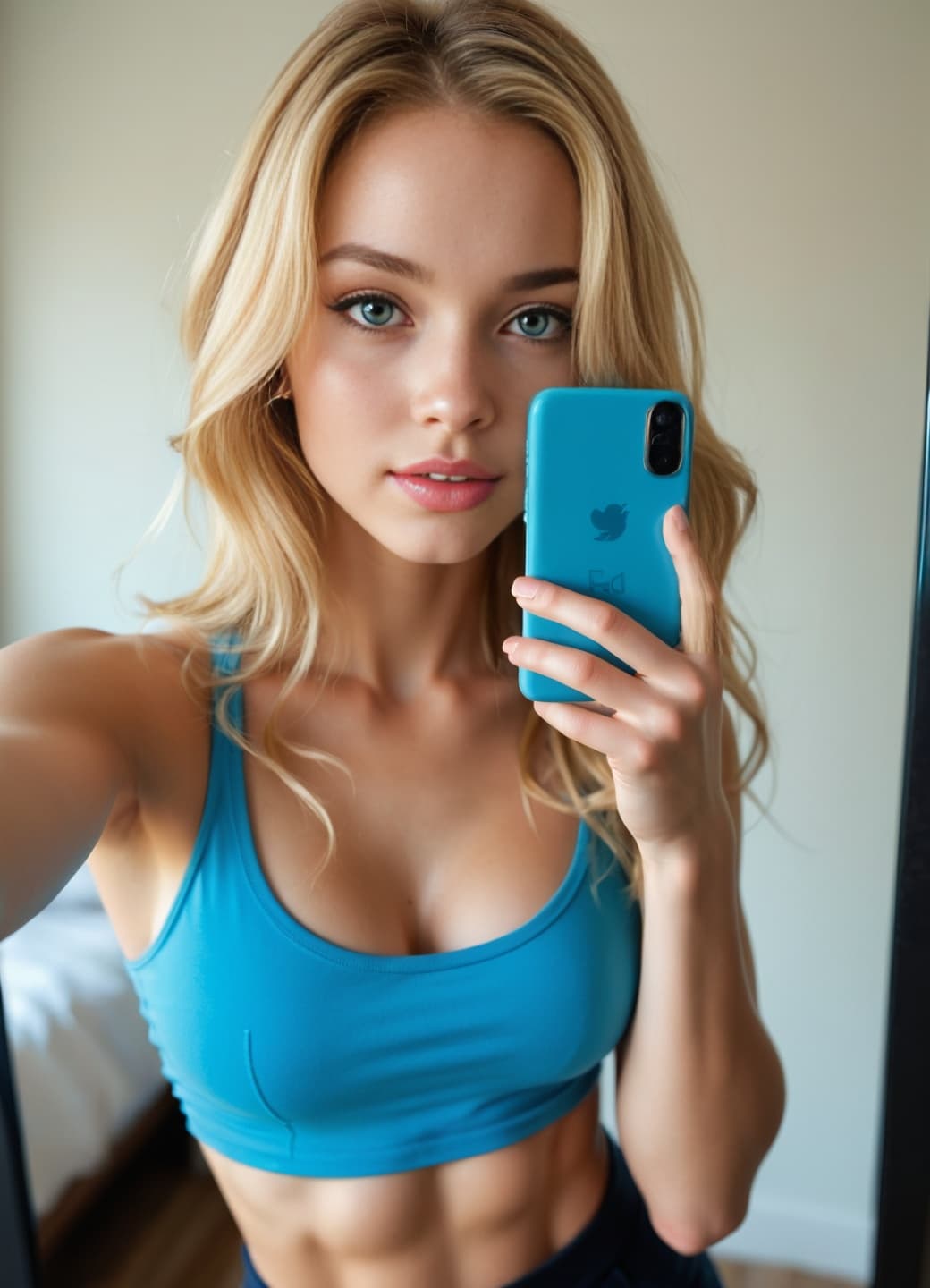 Yana Smith daring bedroom reveal portrait