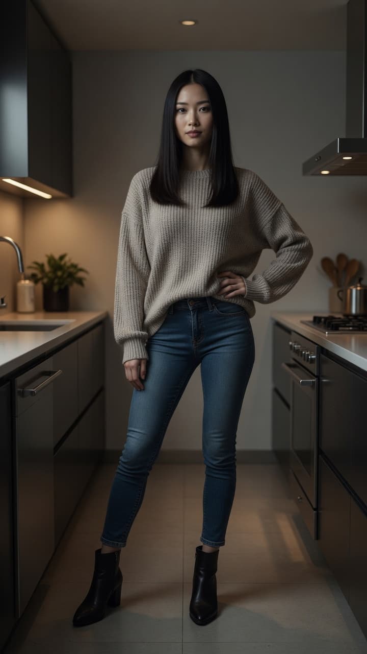 Seo-a unbuttoned top slow tease