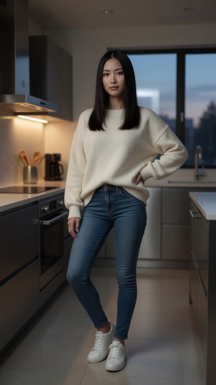 Seo-a soft light studio portrait