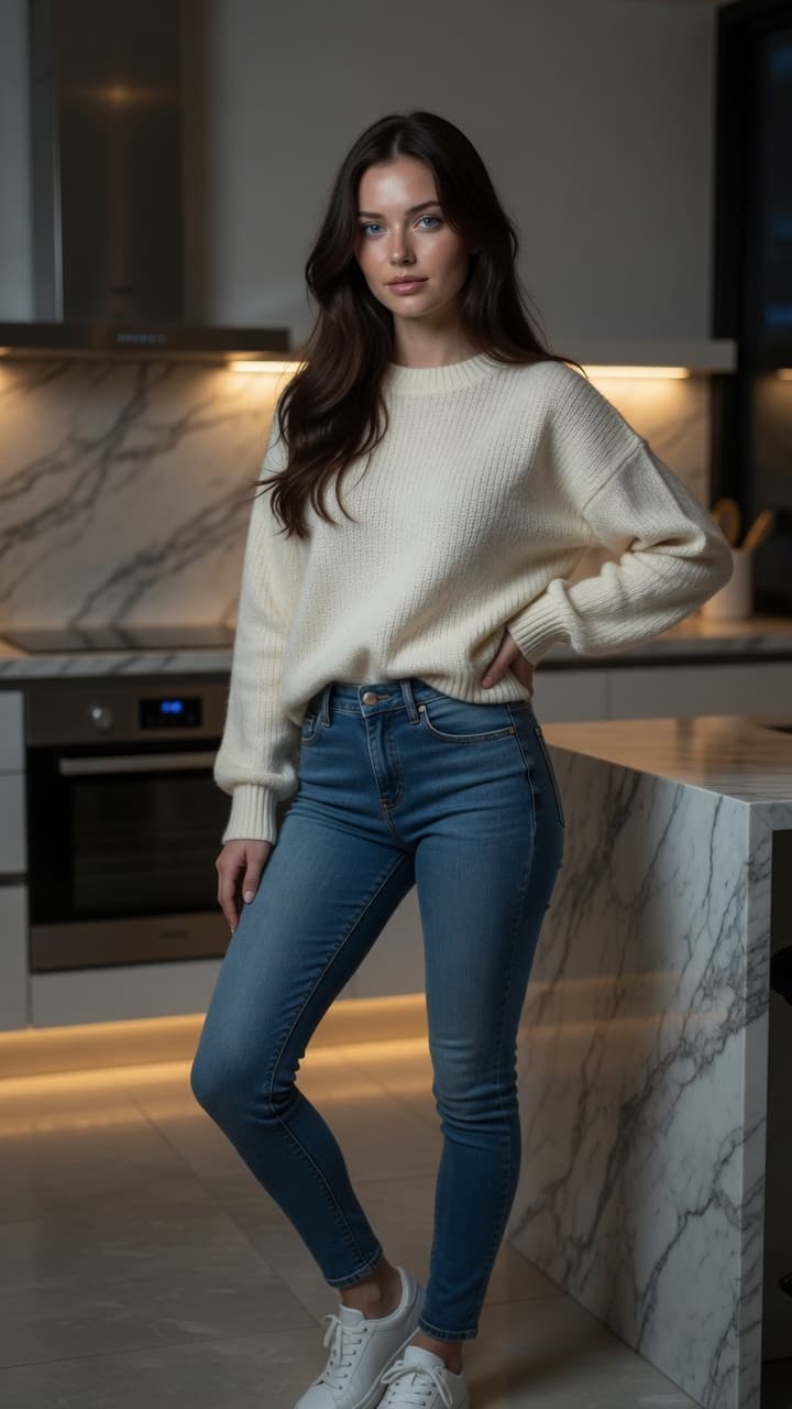 Morgan casual evening glamour snapshot
