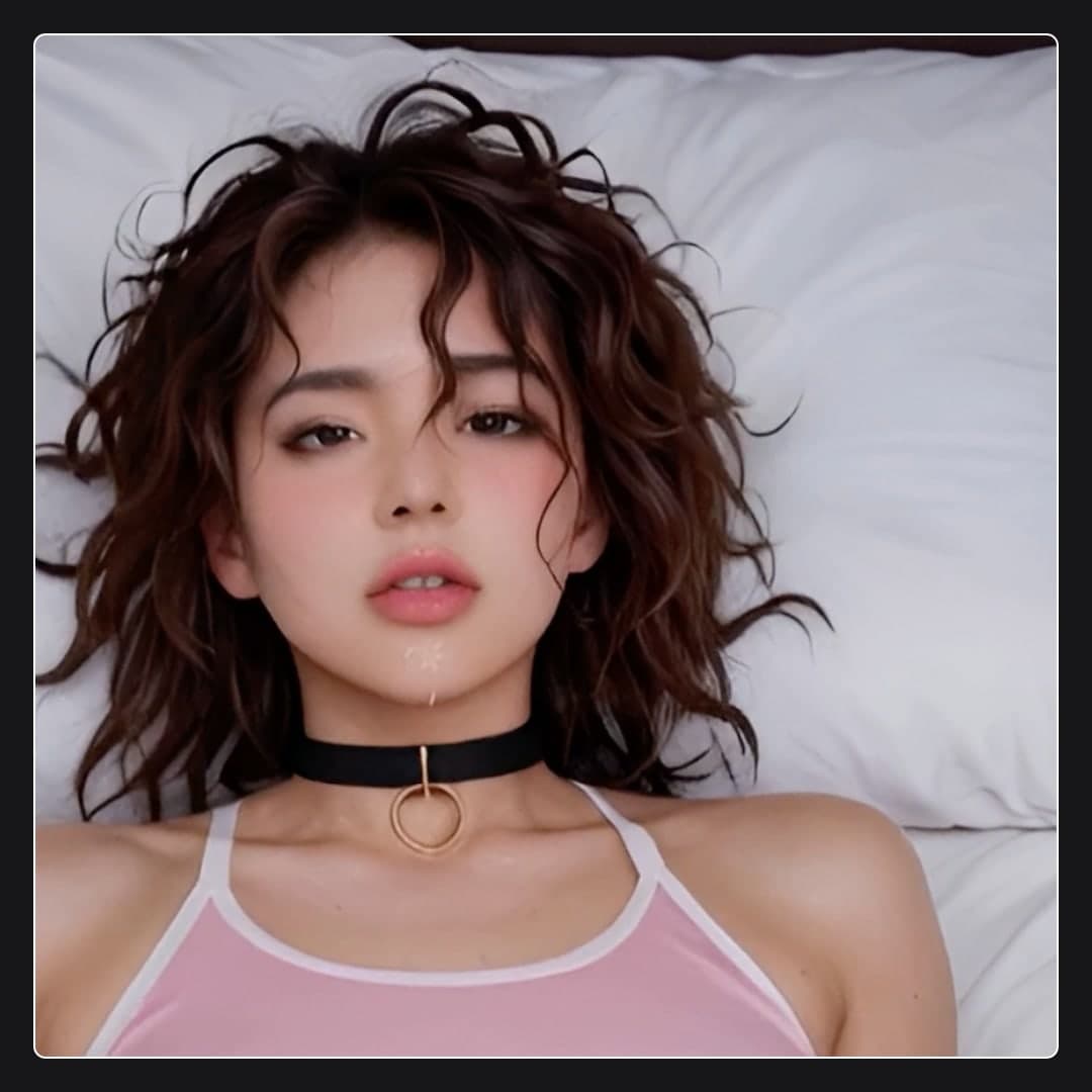 Young adult Asian cum on face