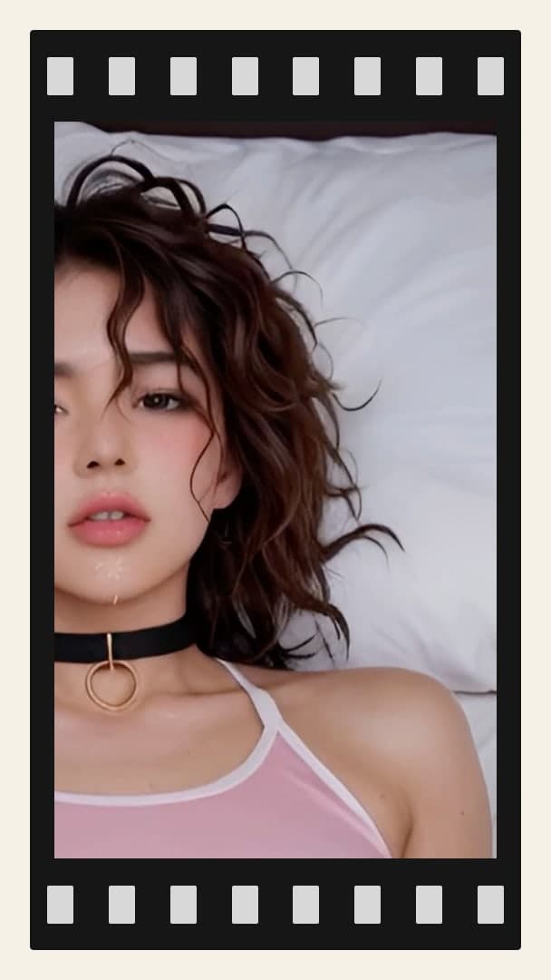 College Asian cum on lips POV