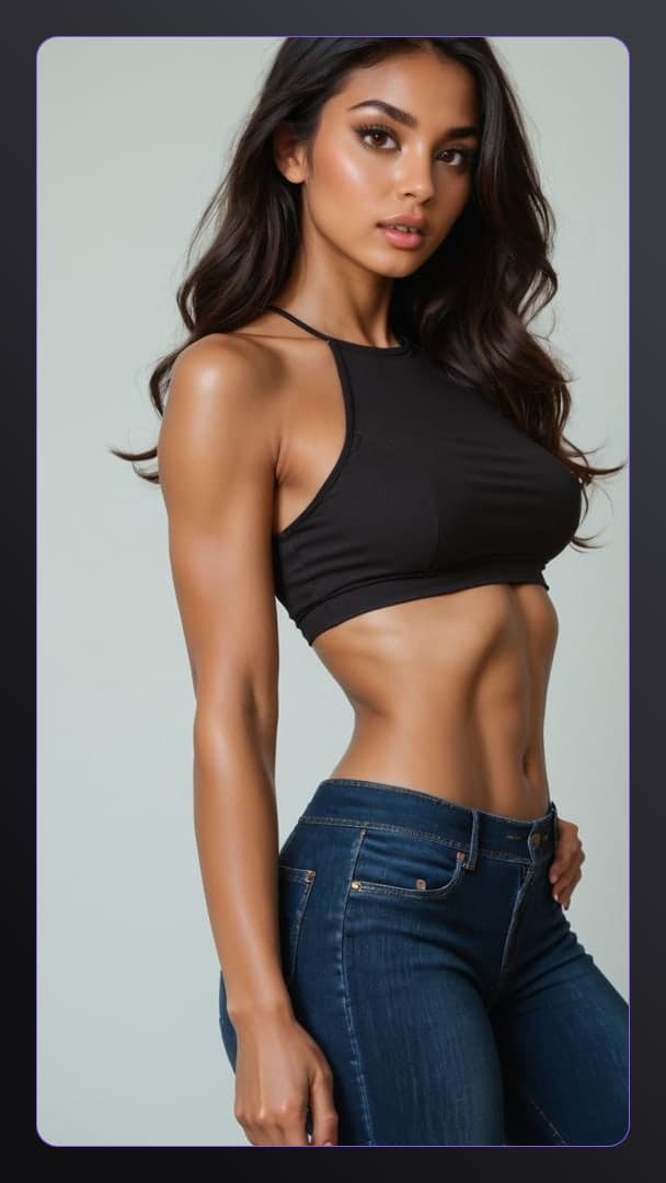 Young adult dancer studio pose