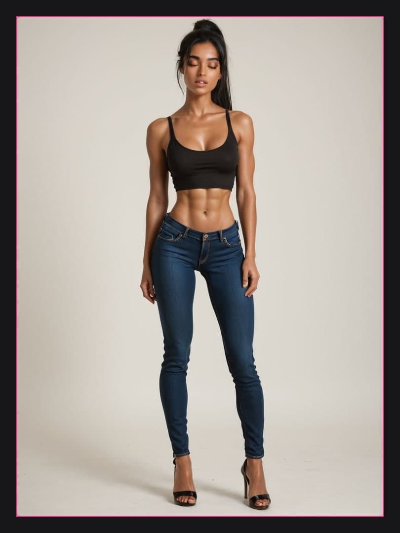 Full body studio portrait pose