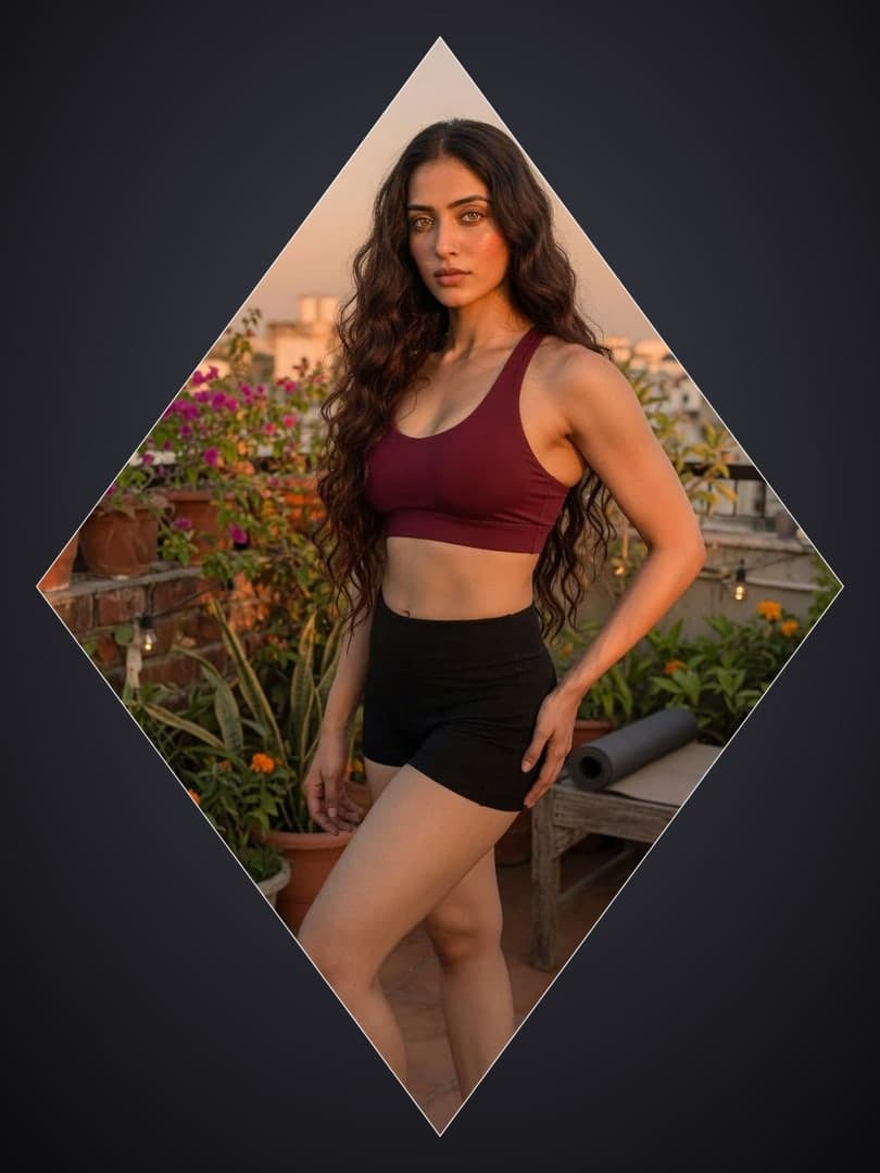 Rooftop full body athletic pose