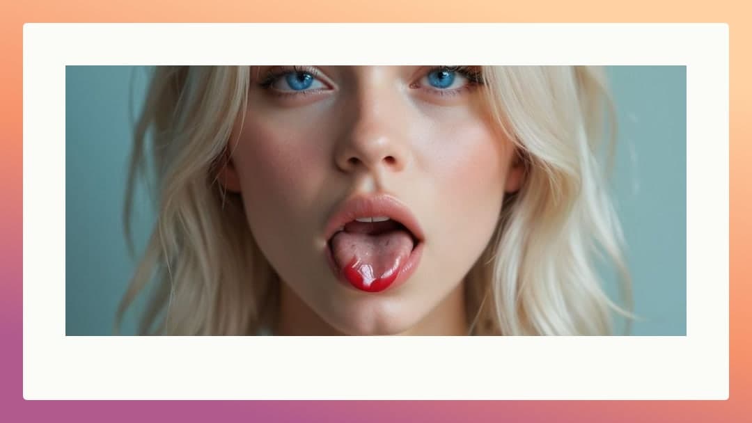 Early 20s blonde ahegao close-up