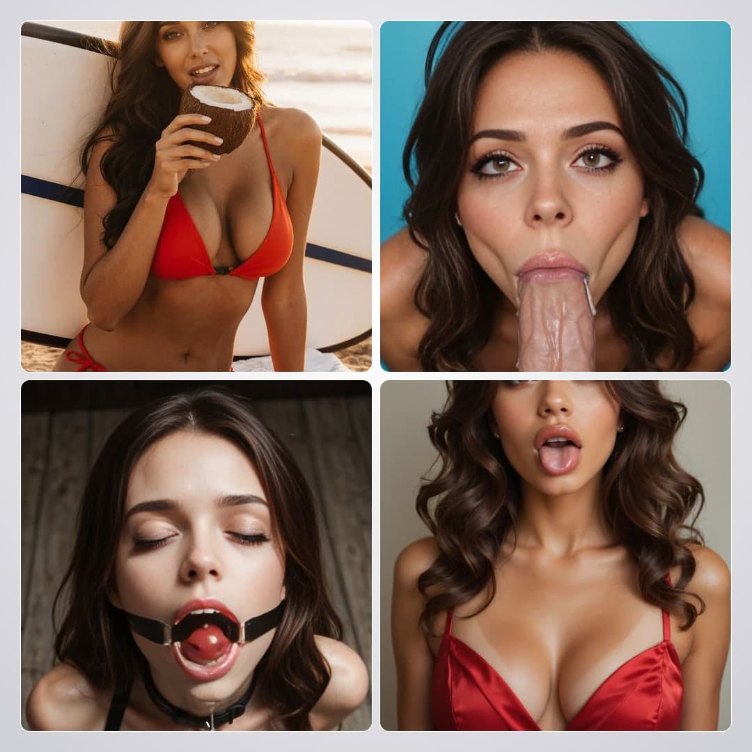 POV blowjob close up with drool