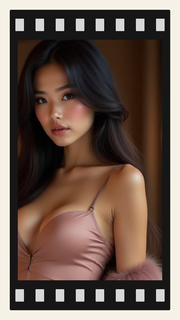 Studio close-up in dusty pink satin