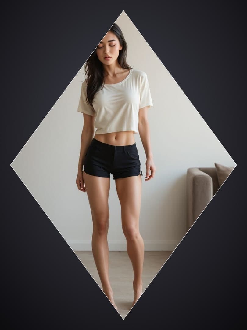 Early 20s Asian full body portrait