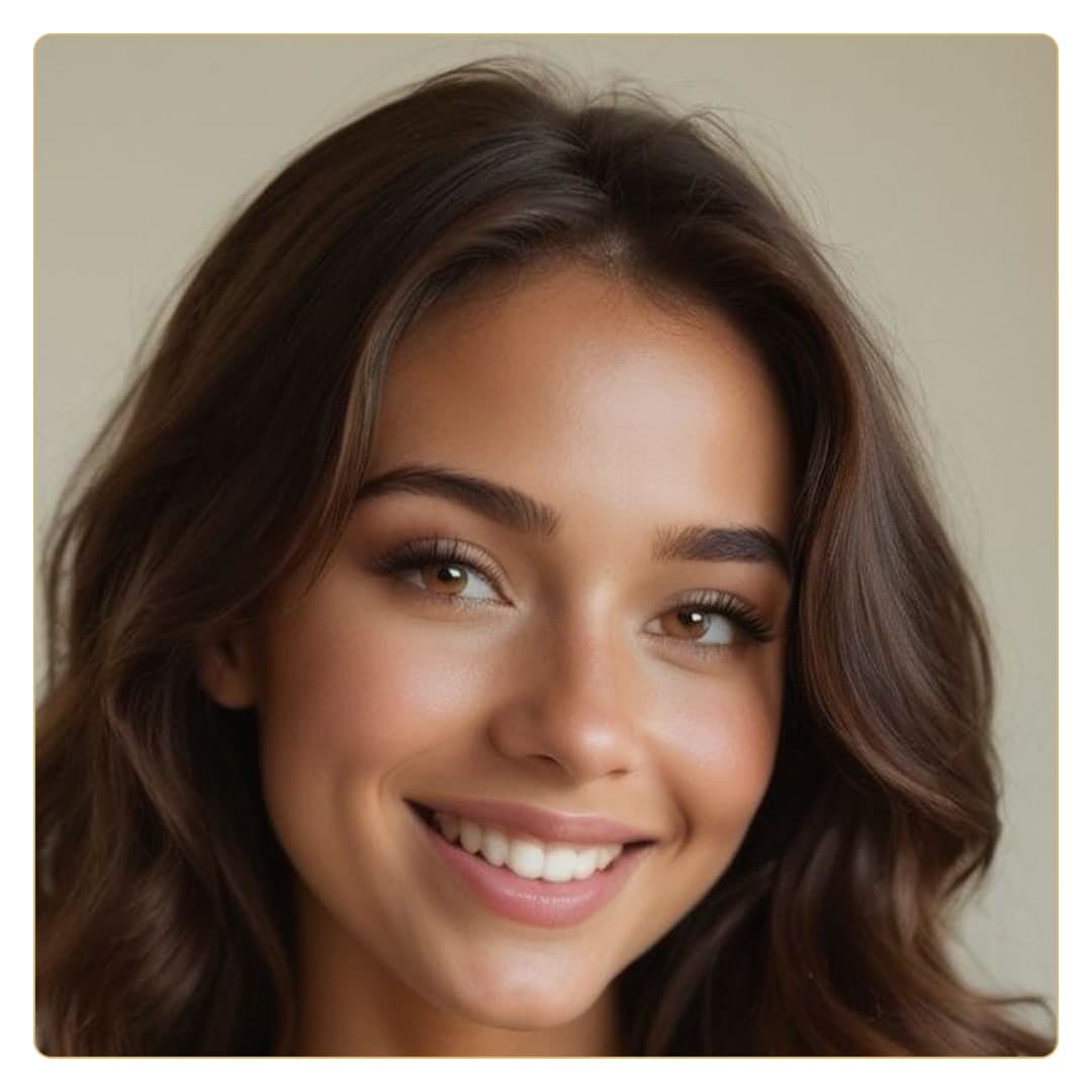 Beauty close-up with glossy smile