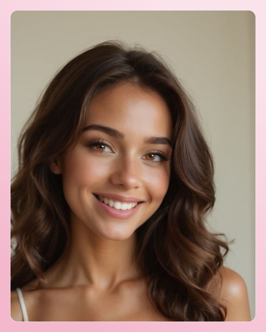 Close-up portrait with bare shoulders