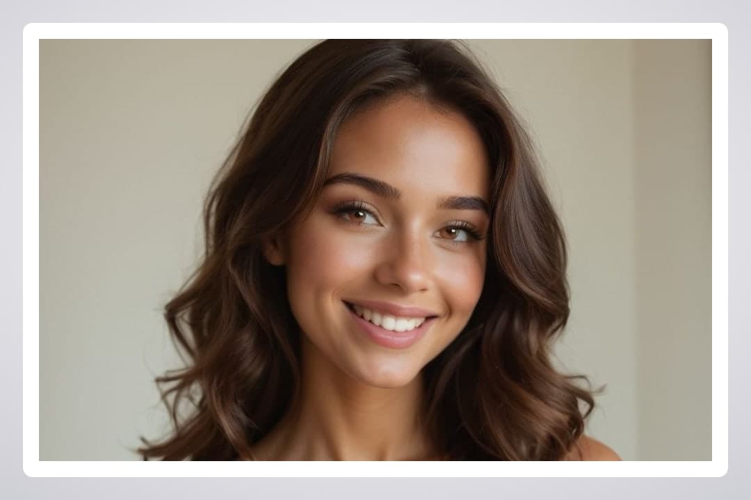 Bare shoulders nude portrait