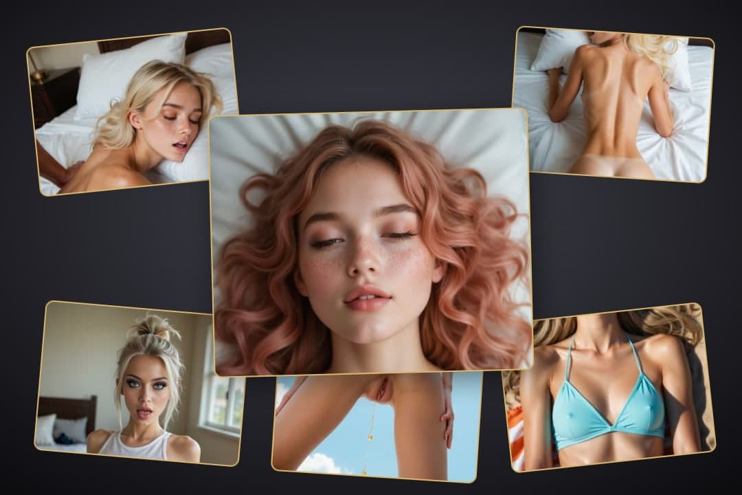 Top-down view on white pillows