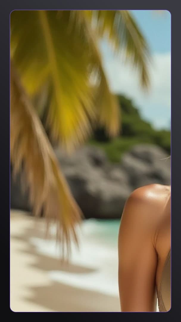 Sun kissed back beach portrait