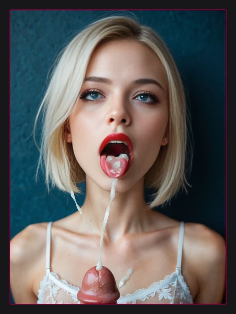 Cum on small natural tits