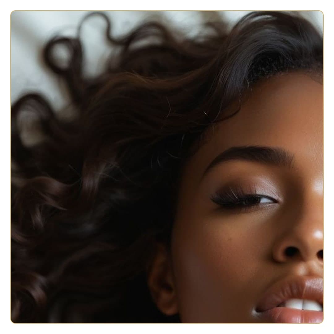 Close-up beauty portrait on white