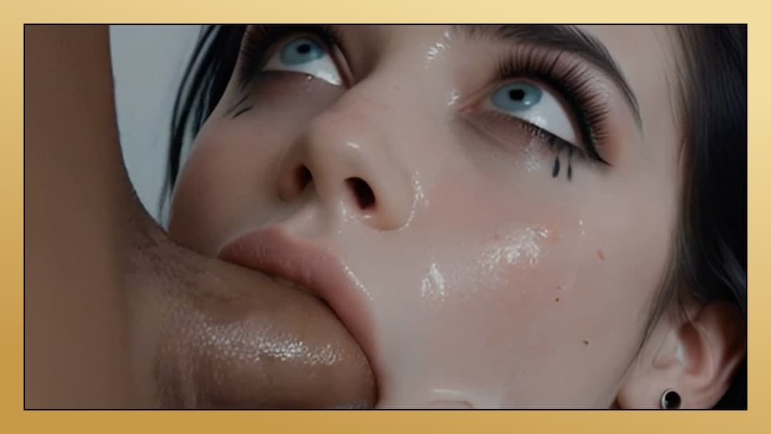 POV cum on face after blowjob