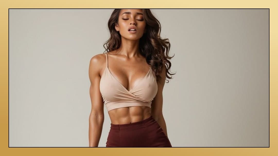 Sports bra studio portrait