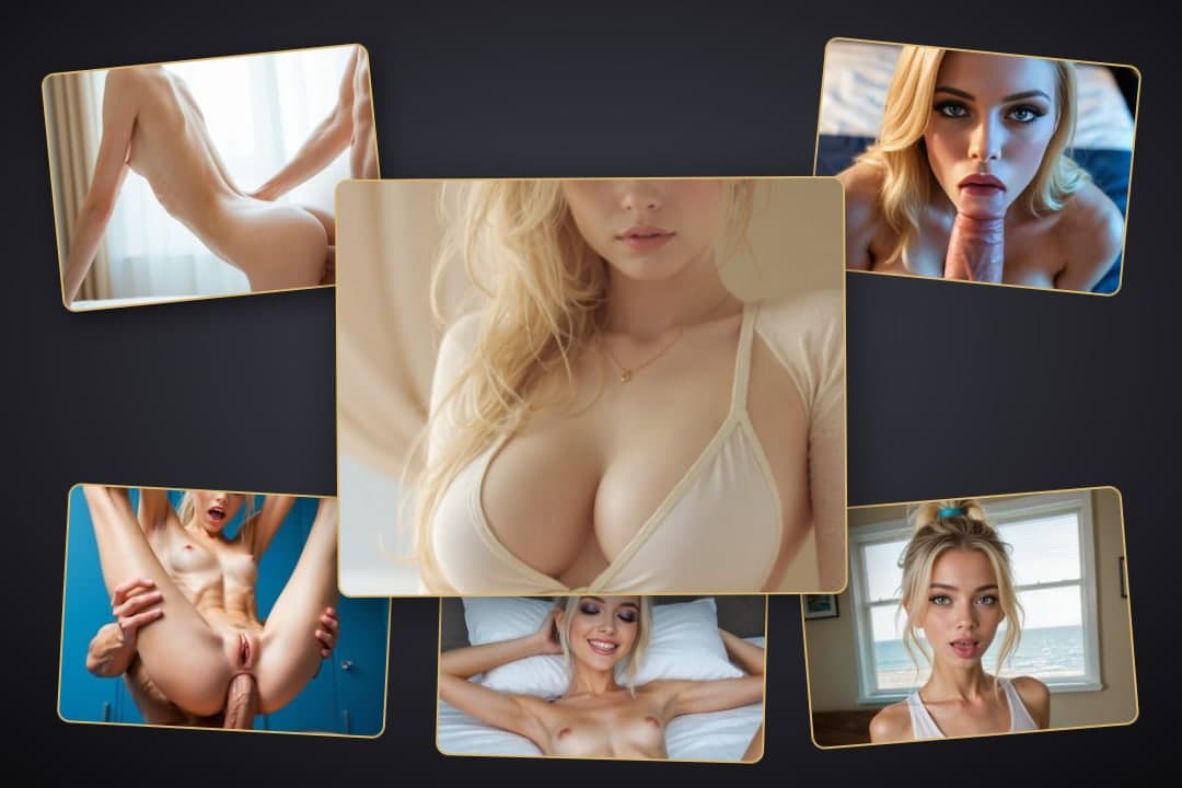 Beige tank cleavage on bed