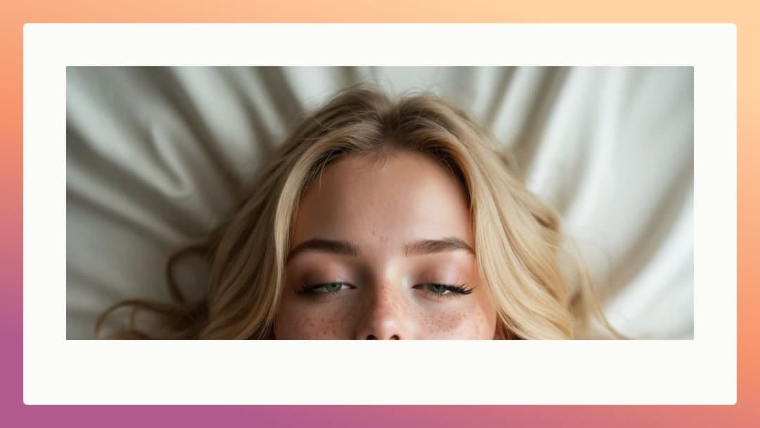 Early 20s blonde lying in bed