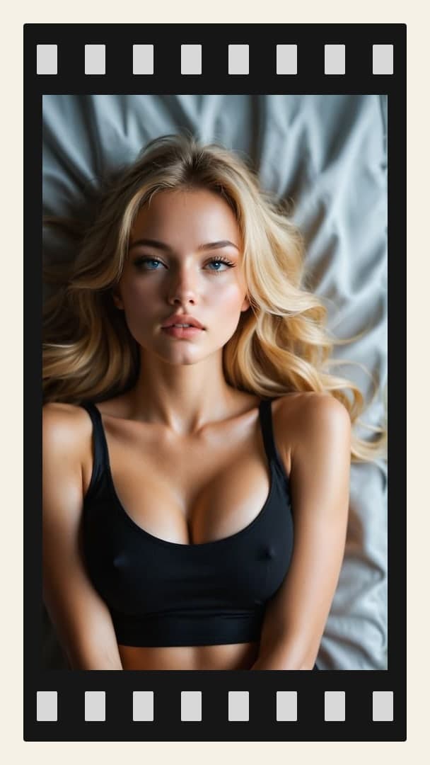 Big natural tits in black sports bra