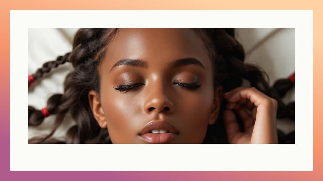 Young Black woman close-up face