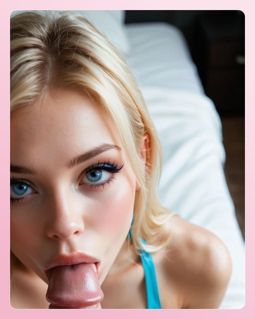 POV tongue lick on cock head