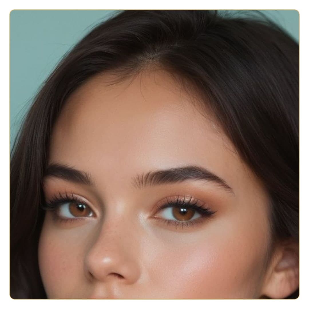 Beauty close-up soft teal light
