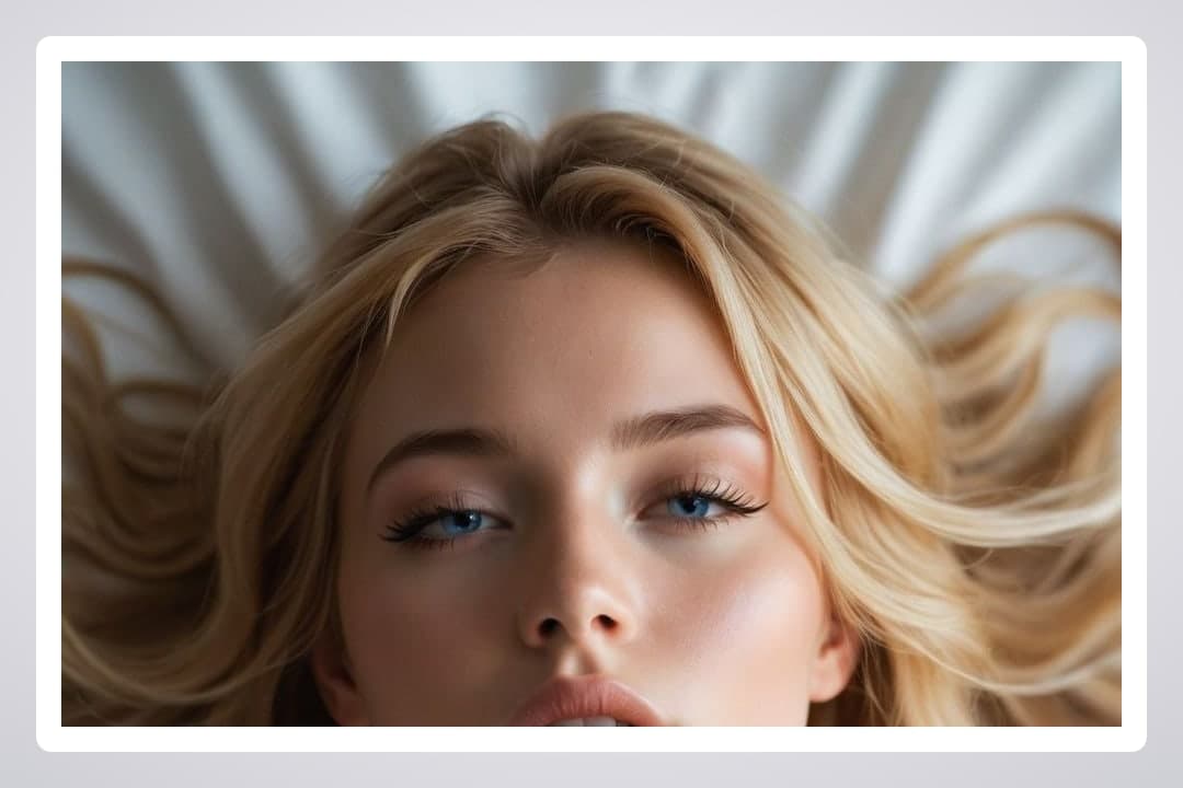 Early 20s blonde in bed