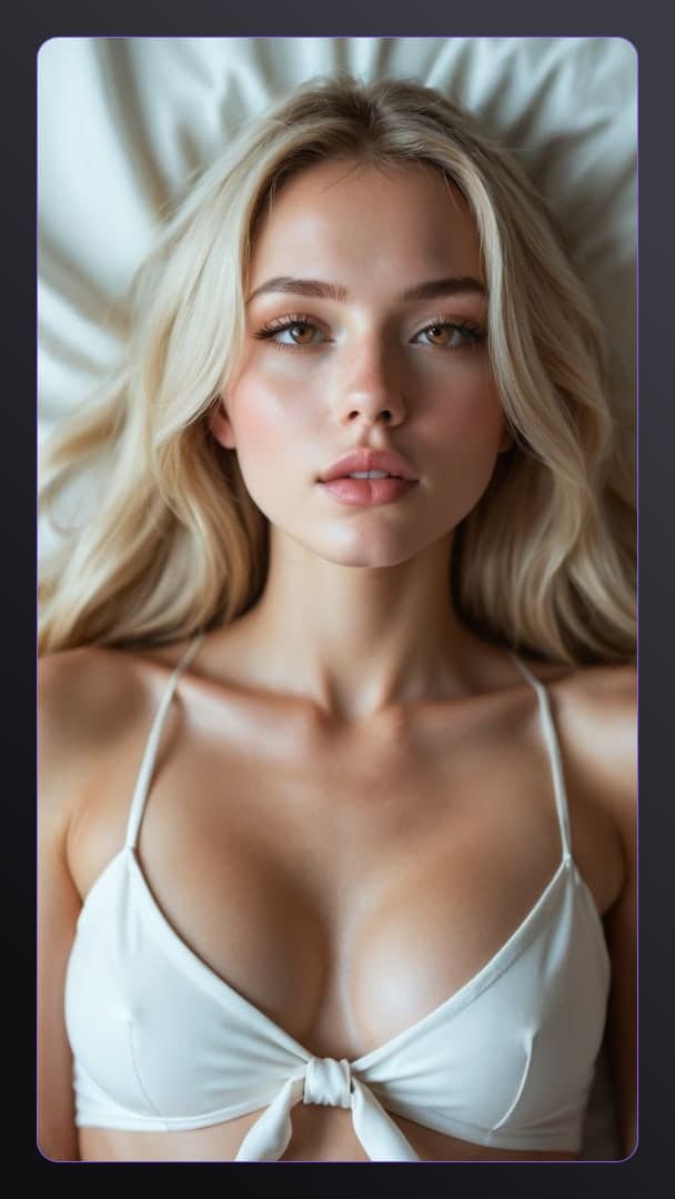 College blonde selfie in micro bikini