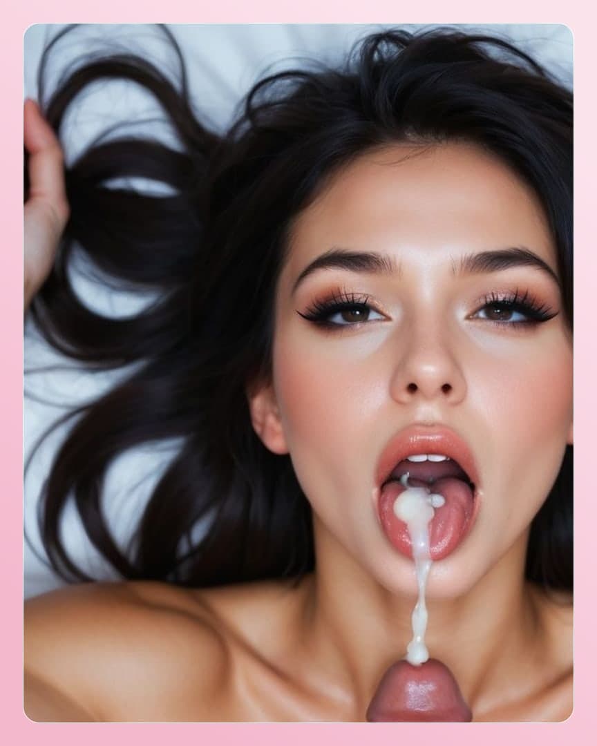 Topless on white sheets facial