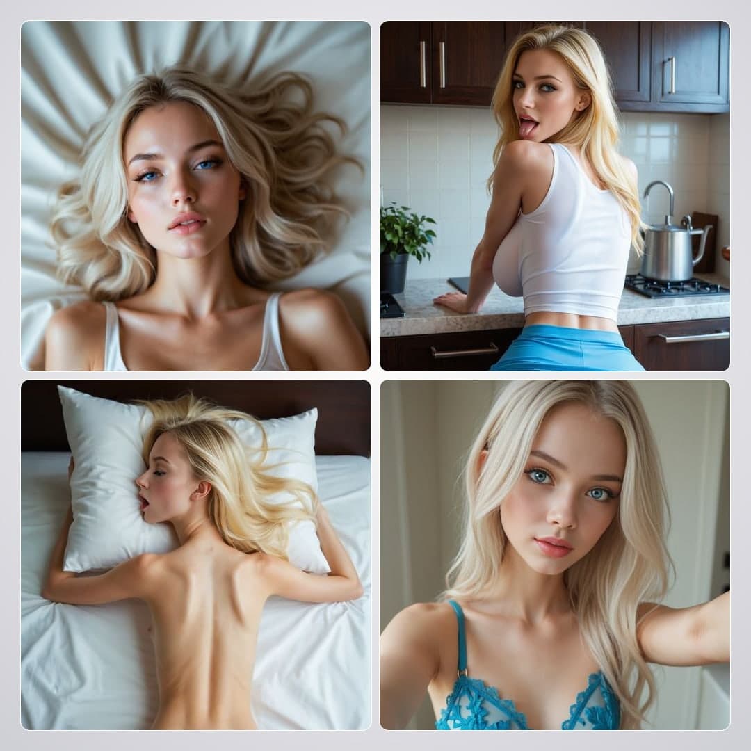 Back view topless on bed