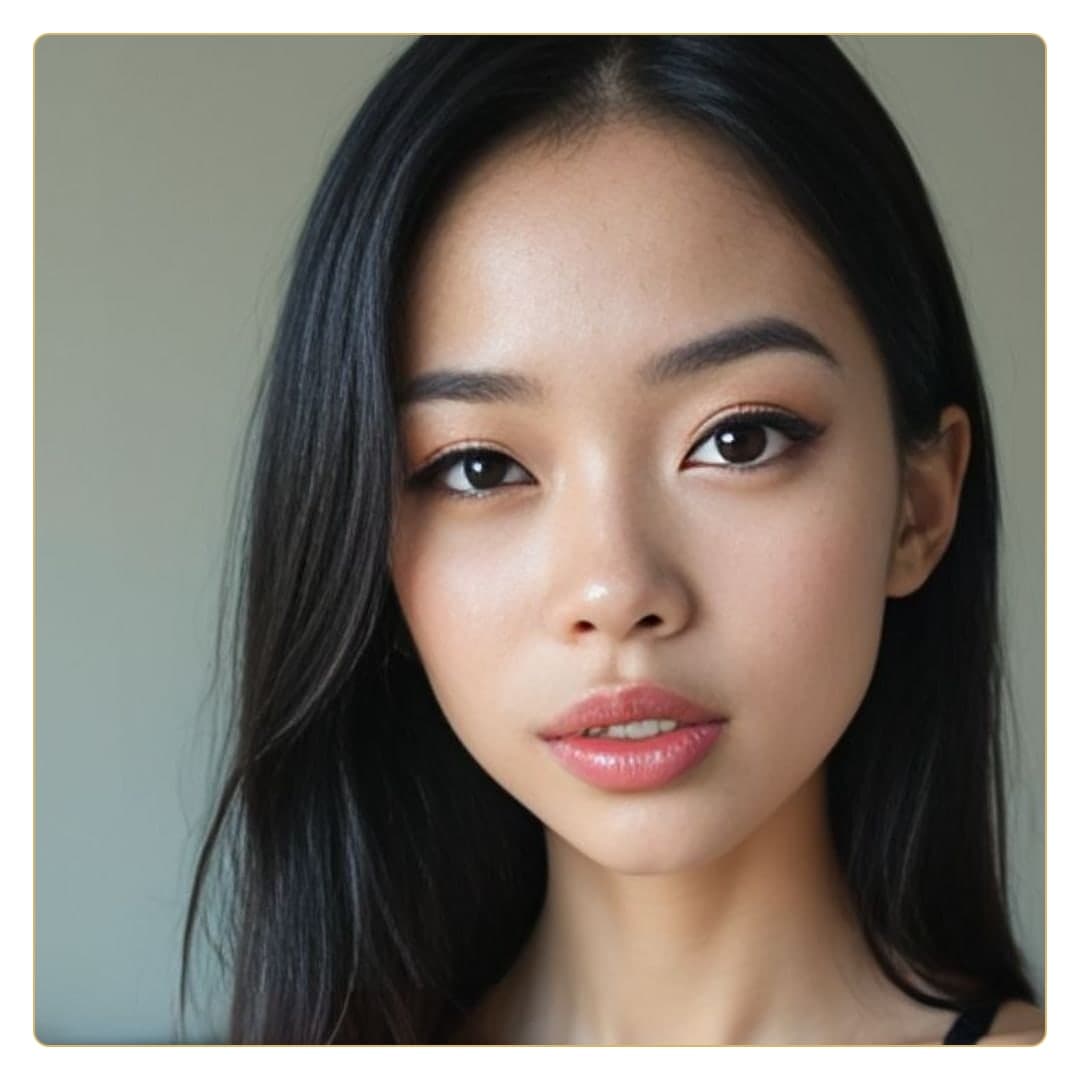 Close-up beauty portrait headshot