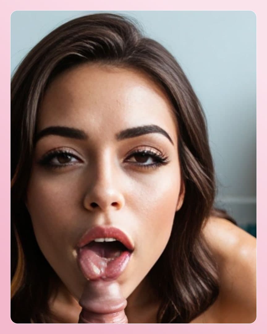POV blowjob close-up tongue out