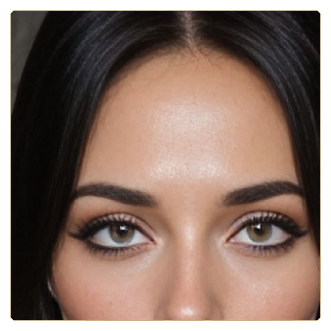 Hazel eyes close-up beauty shot