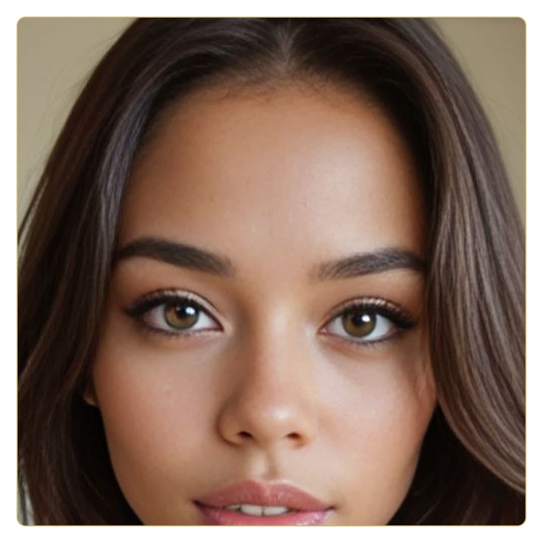 Close-up beauty portrait face