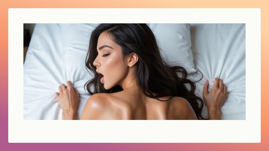 Curvy Asian face down on bed