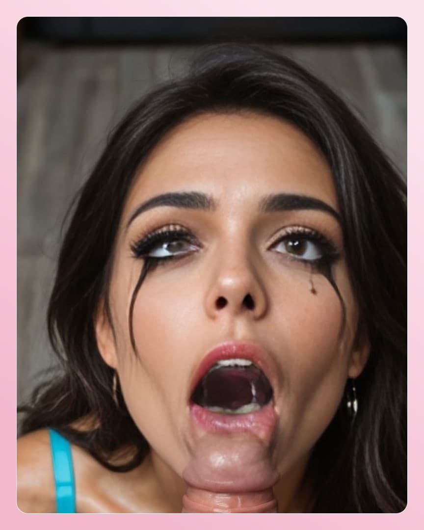 Curvy Asian blowjob close-up