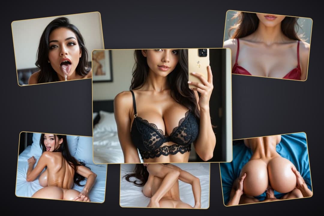 Curvy Asian tits and ass collage