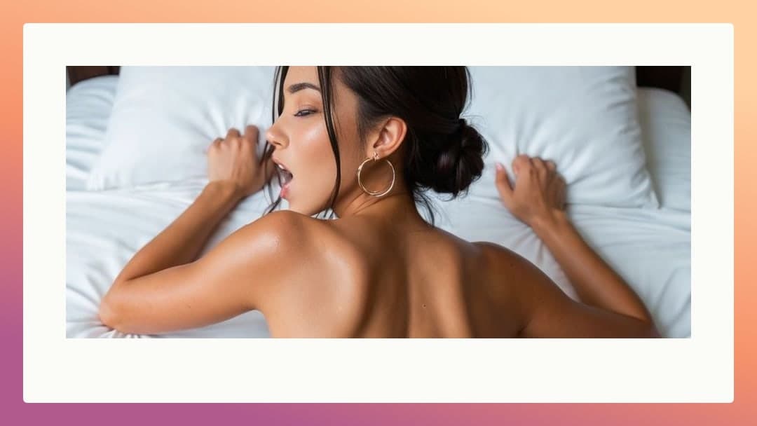 College age moan on bedroom sheets