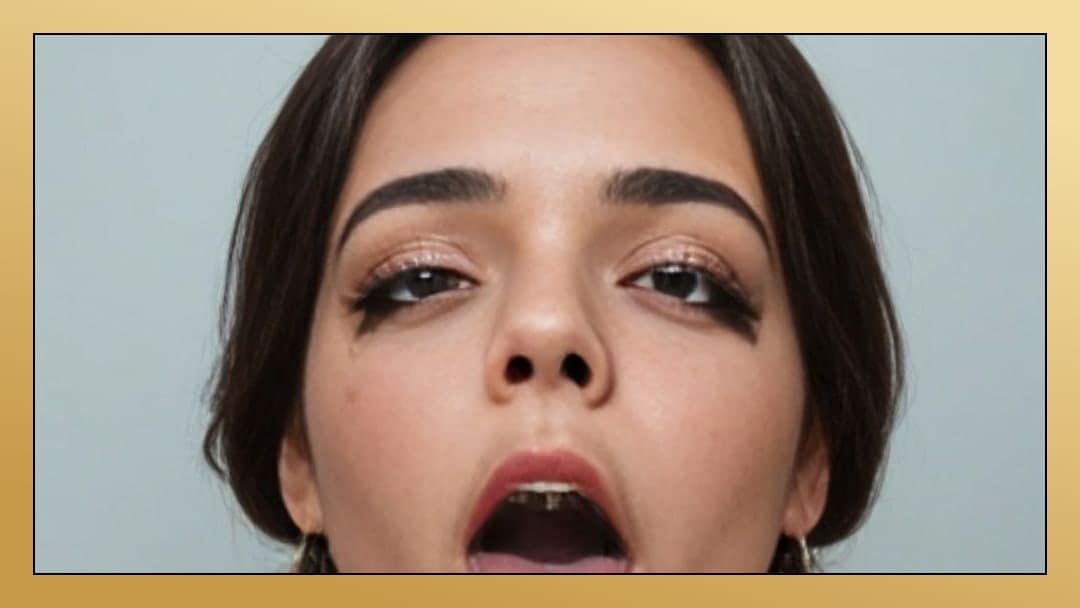 POV facial cum on tongue