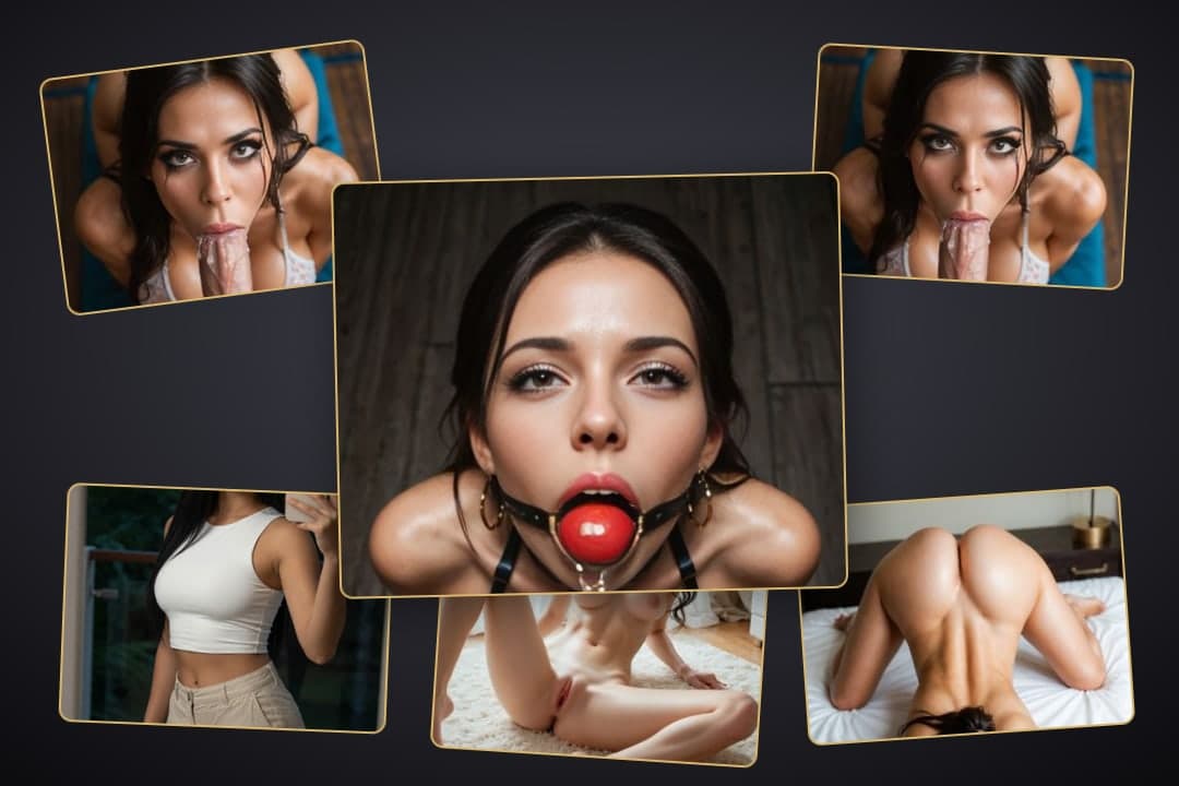 Young adult gagged on wooden floor