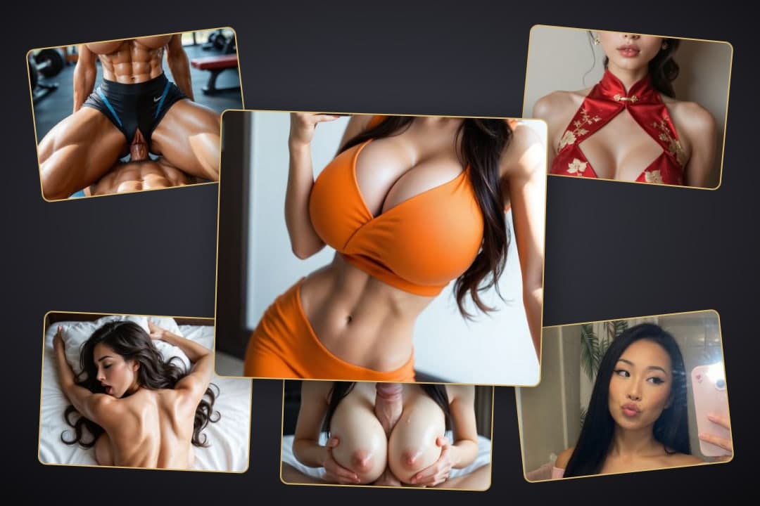 Slim body in orange crop top