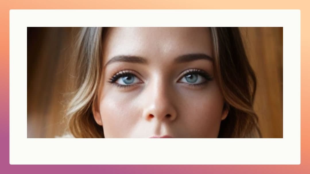 Blue eyed close up portrait