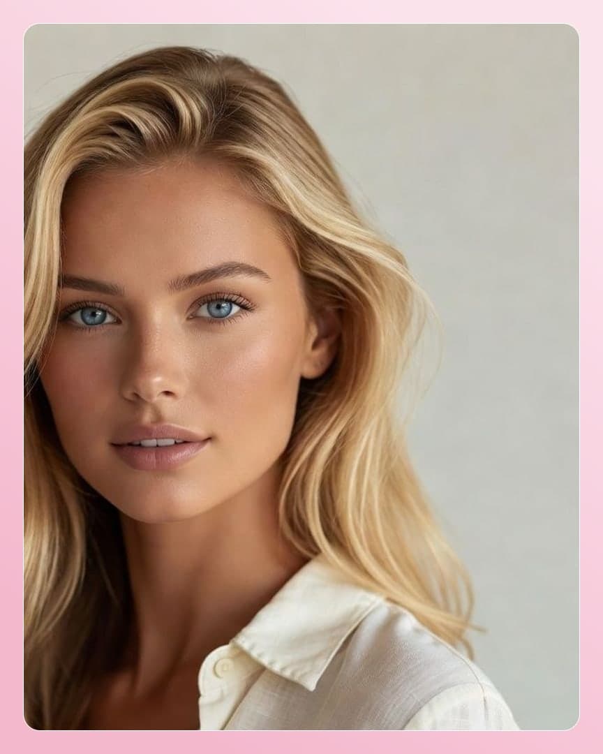 Waist-up white shirt portrait
