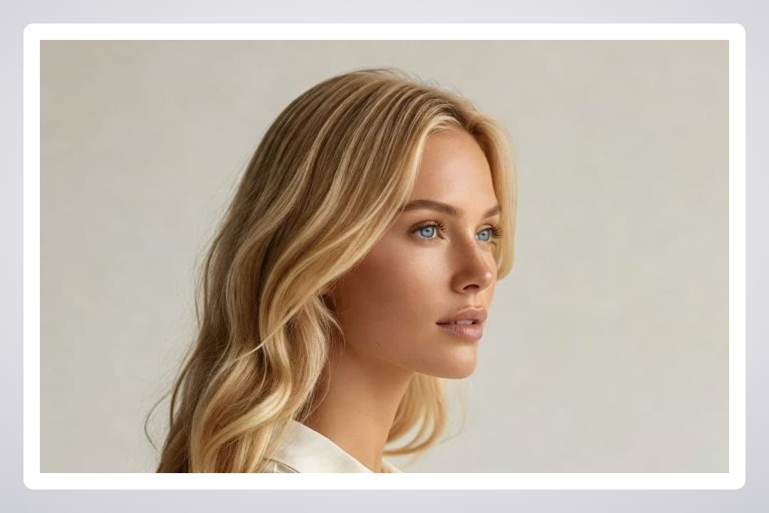 Blonde in white collared shirt