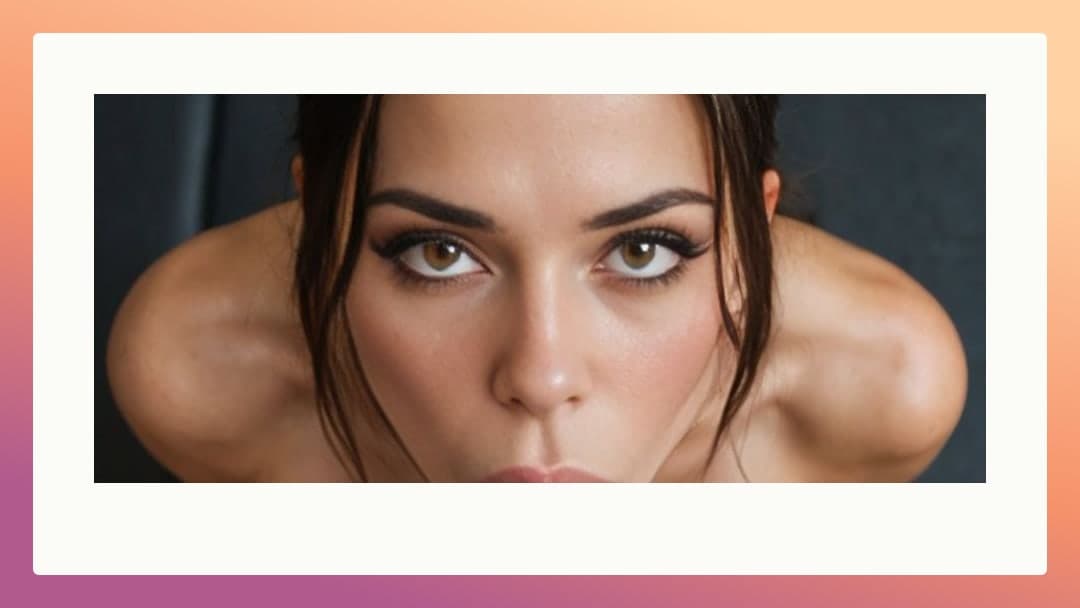 Topless closeup on dark background