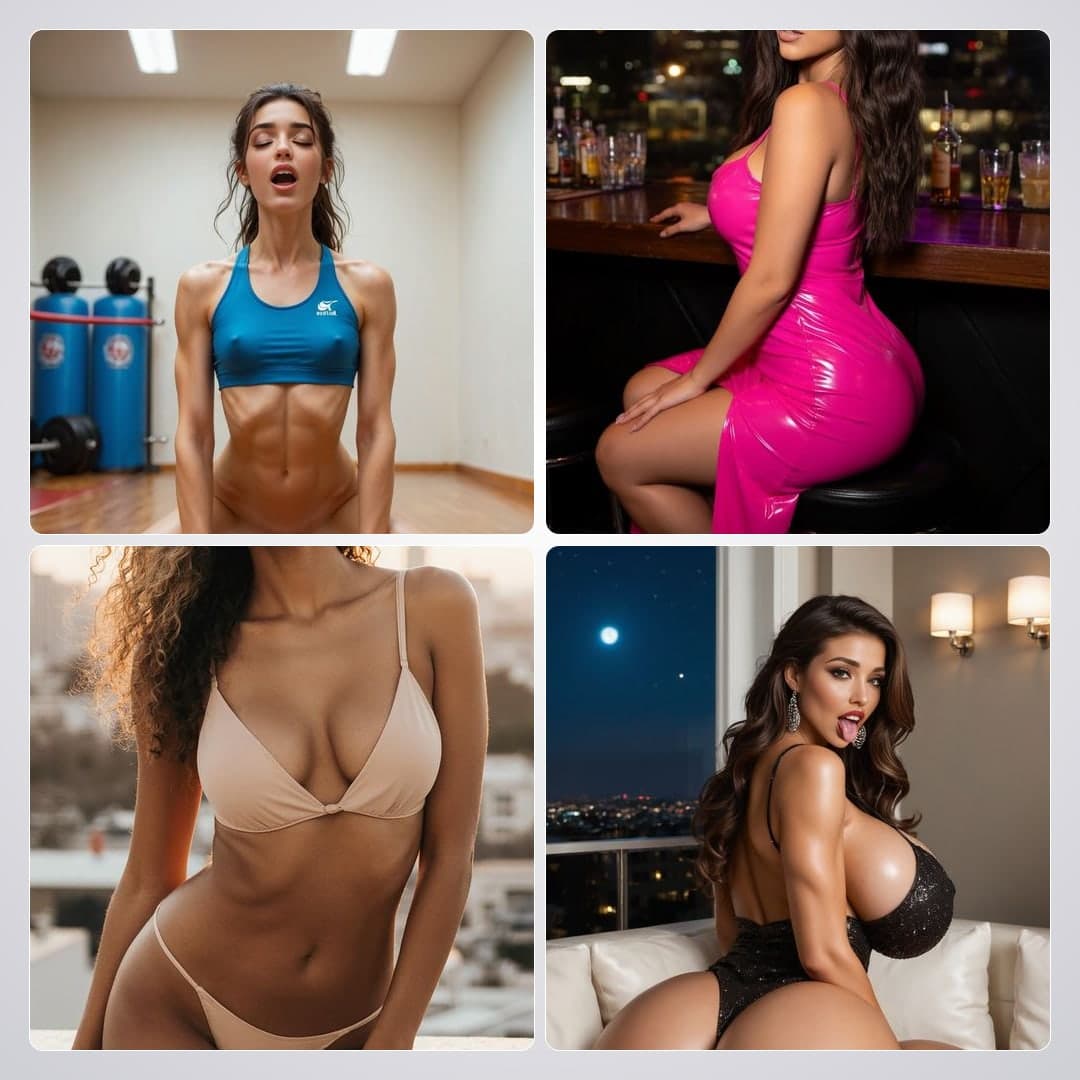 Big ass pink dress barstool view