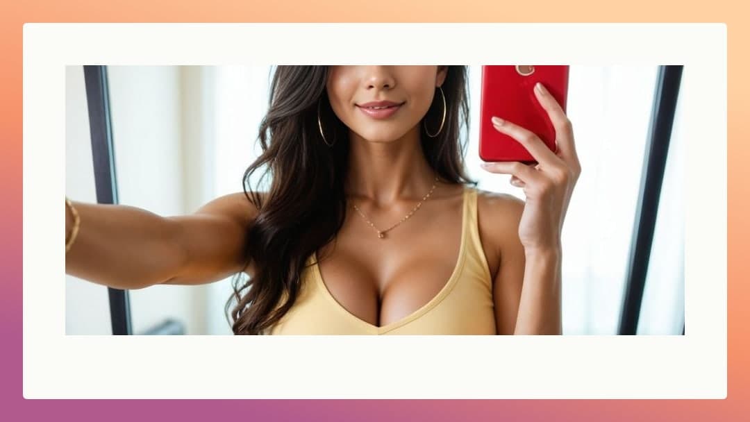 Big natural tits in yellow tank